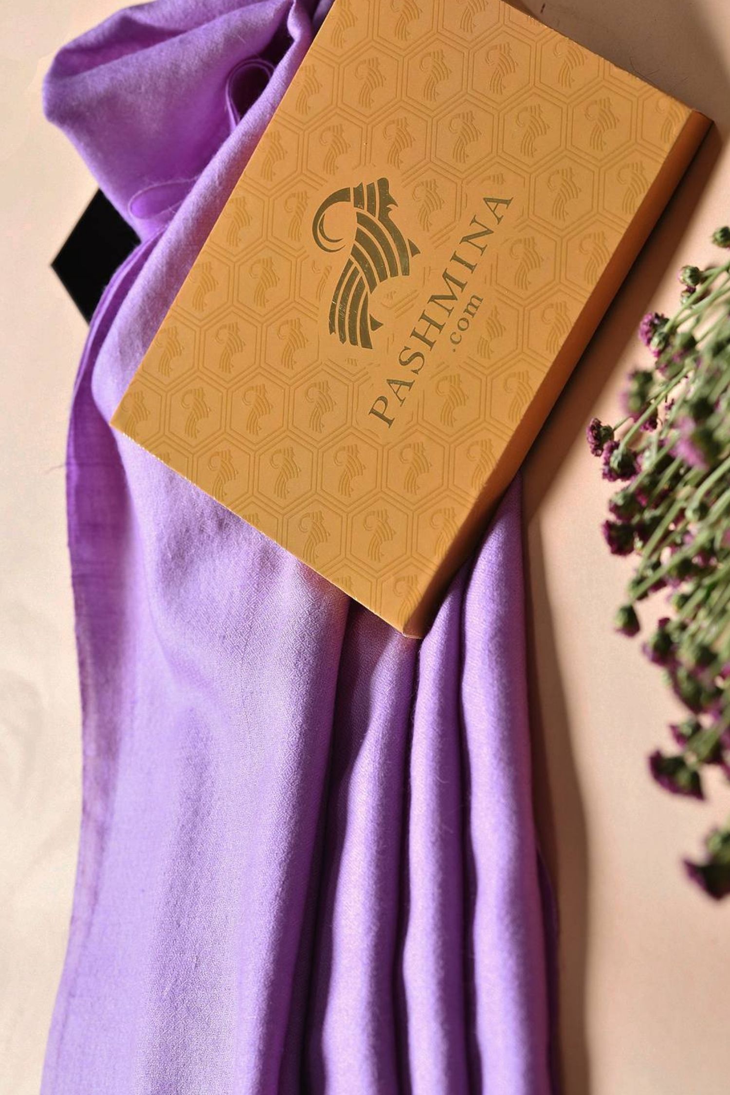 Purple and Lavender - 2024 Pure Cashmere Open Scarf for Men and Women