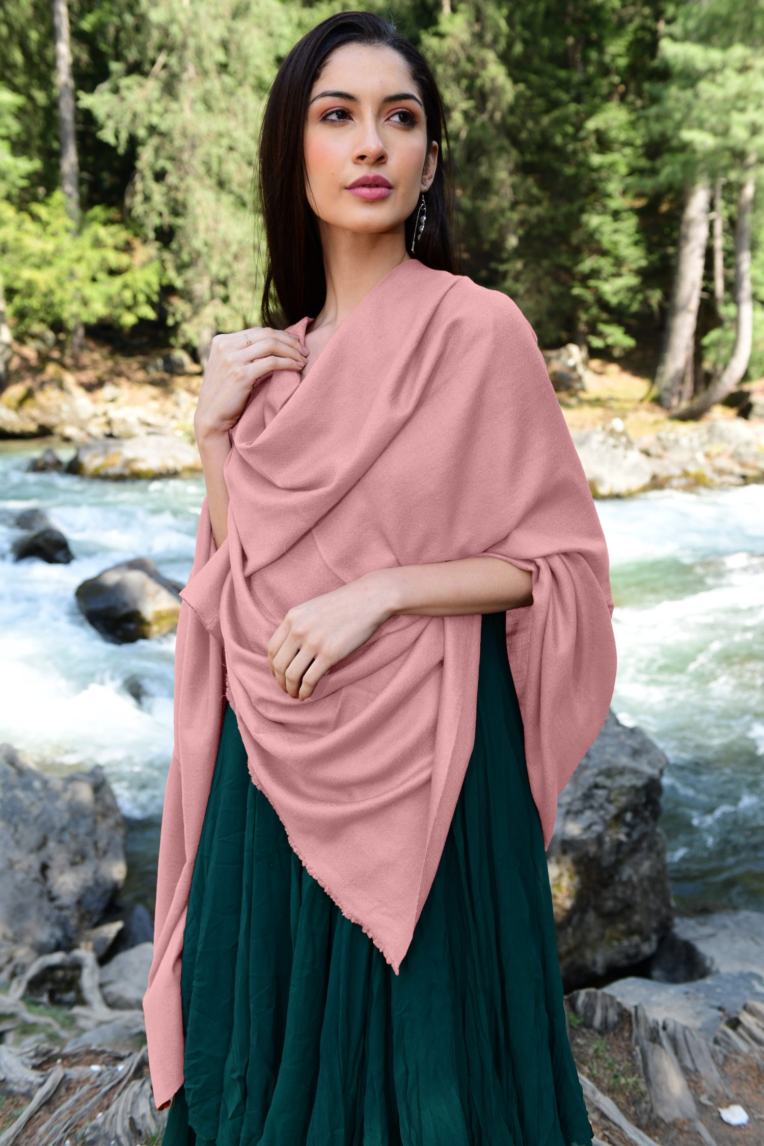Blush Cashmere Wrap Pure Pashmina