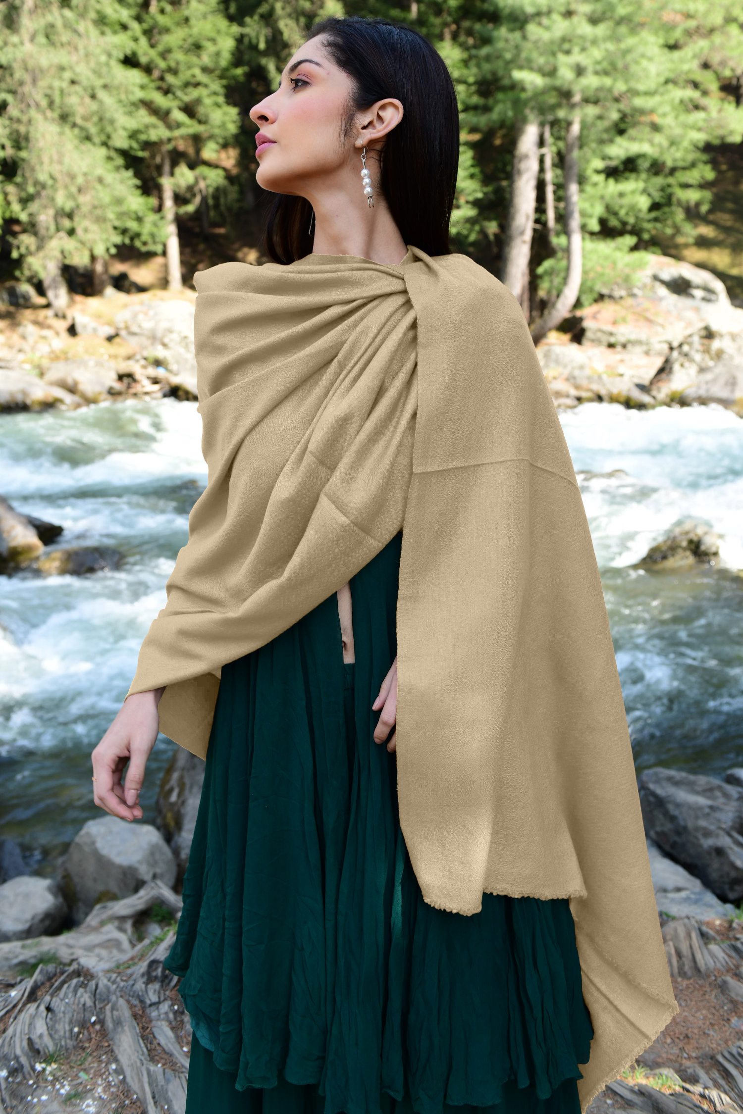 Mocha Cashmere Wrap | Pure Pashmina