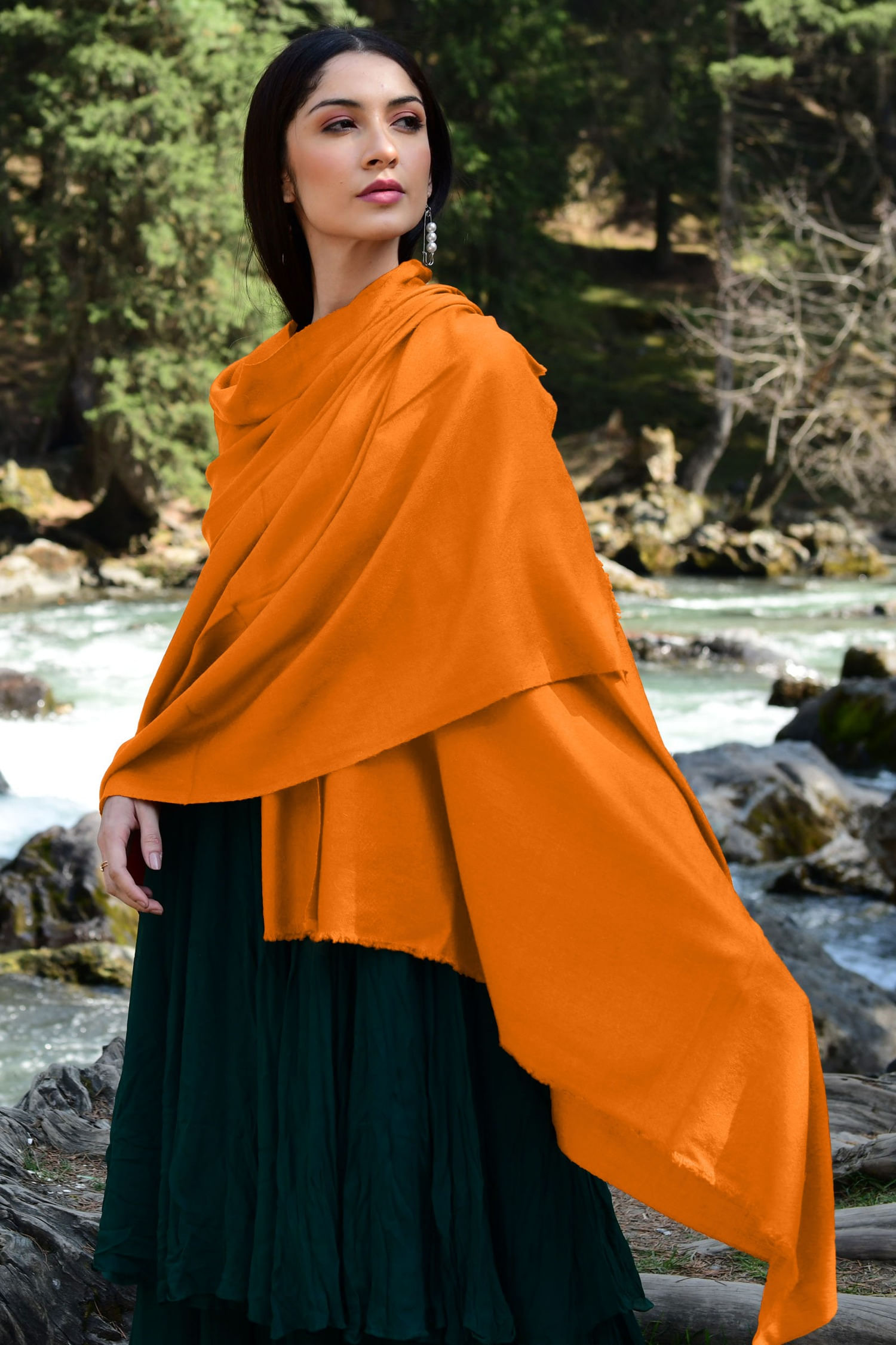 Khadi buy , cashmere orange