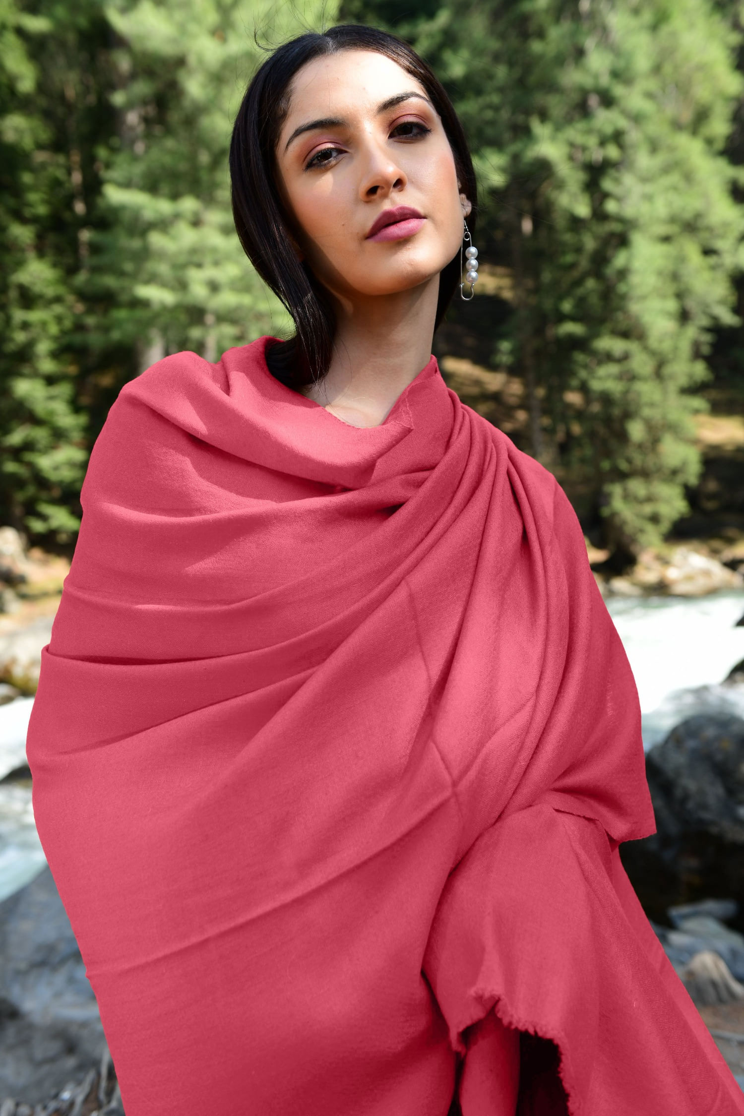 Bubblegum Pink Pashmina Shawl