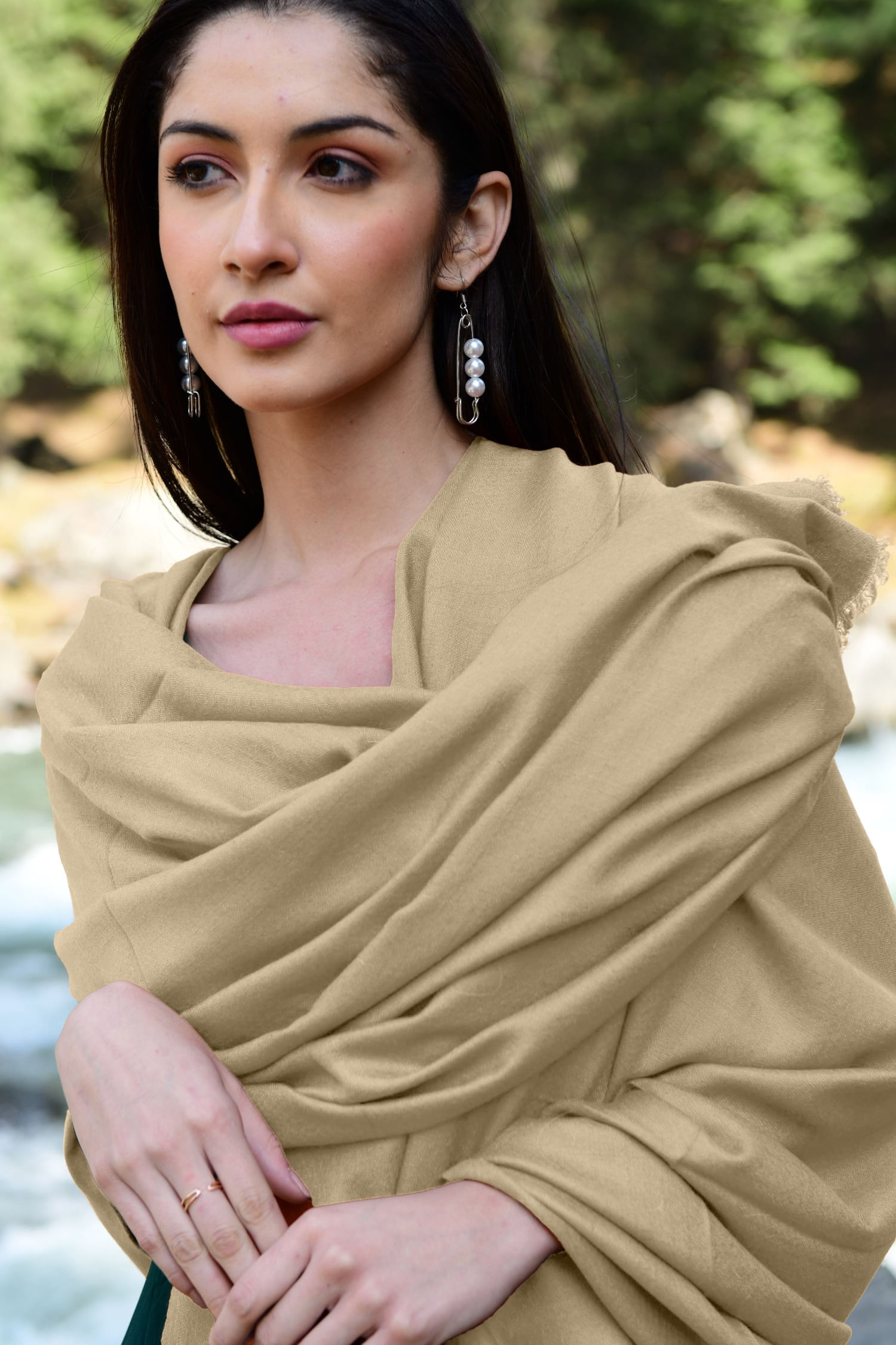 Mocha Cashmere Wrap | Pure Pashmina