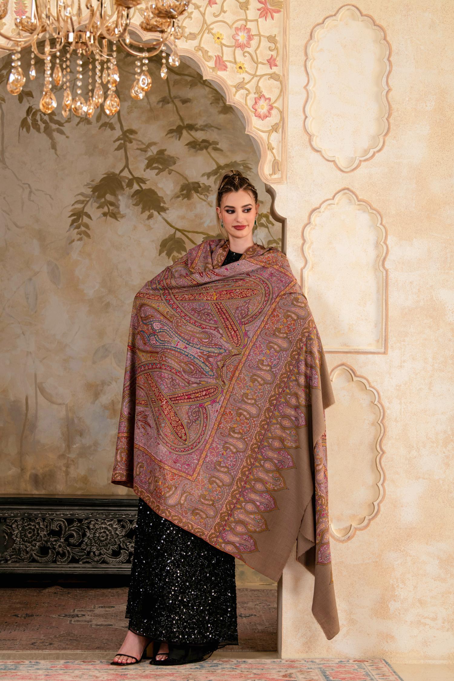 Toosh Pashmina Shawl | Pure Jamawar Pashmina